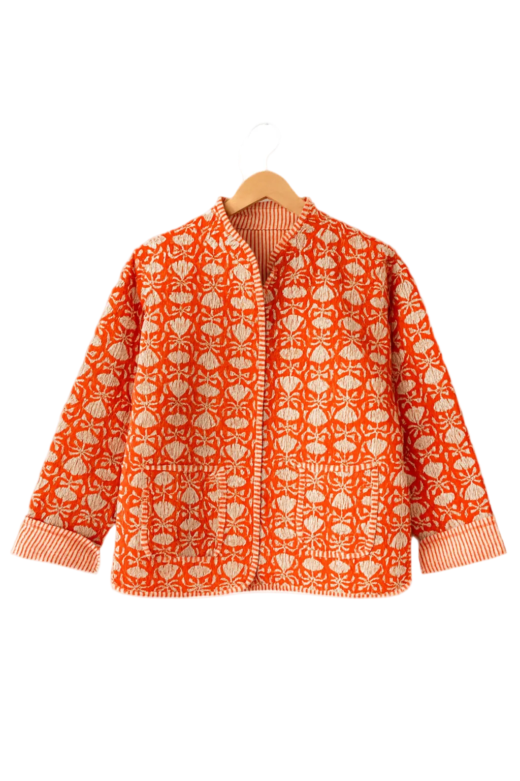 The Charlotte Jacket in Orange Marigold