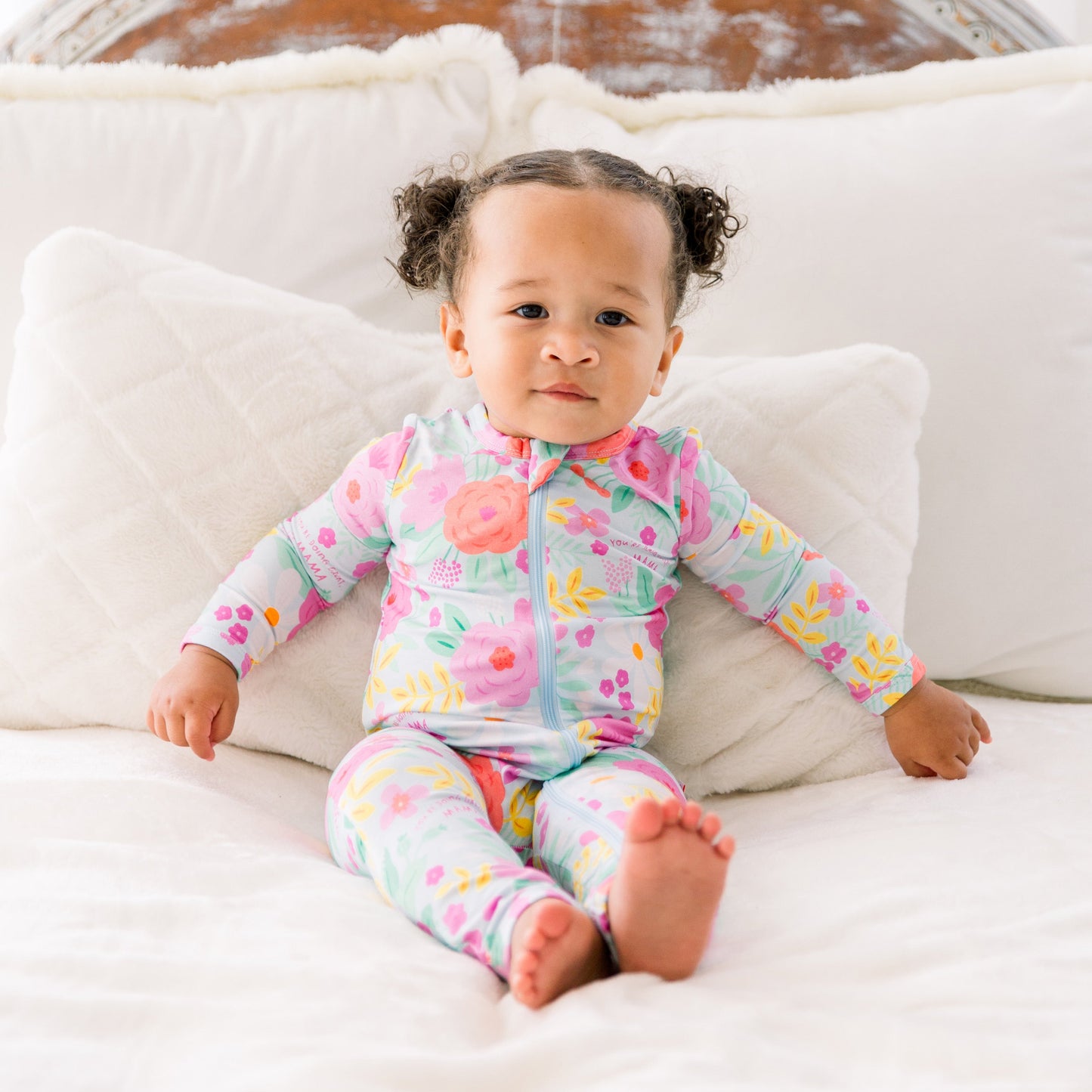 The Second-Skin Footless Romper | Flower Power | "You're Doing Great, Mama"