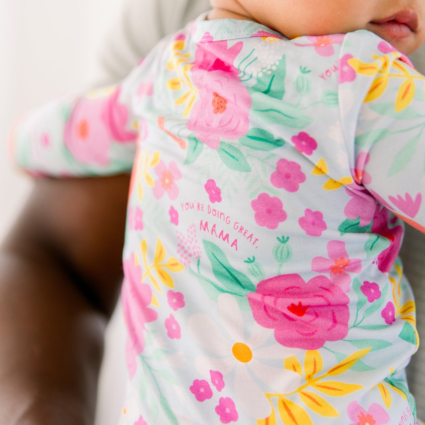 The Second-Skin Footless Romper | Flower Power | "You're Doing Great, Mama"