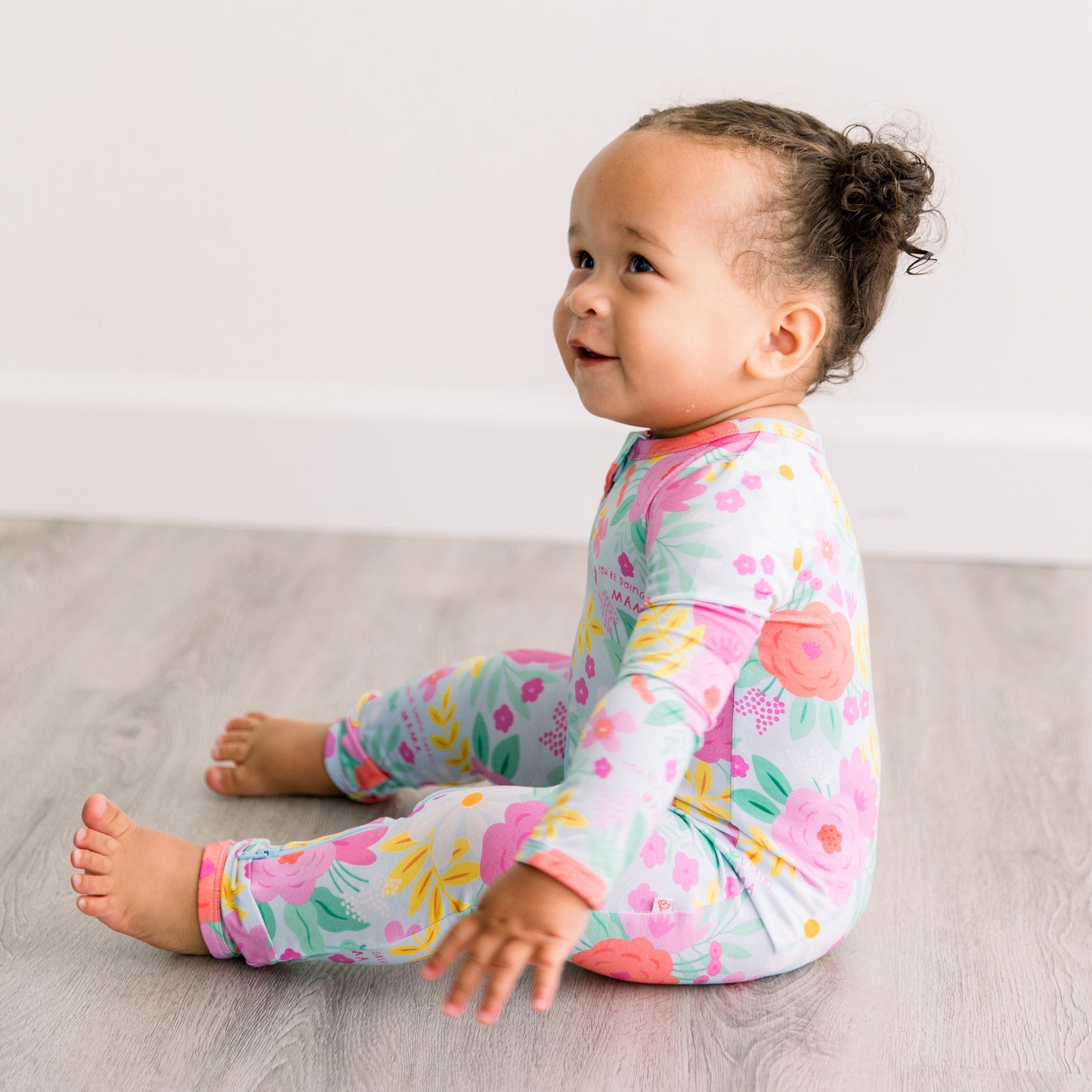 The Second-Skin Footless Romper | Flower Power | "You're Doing Great, Mama"