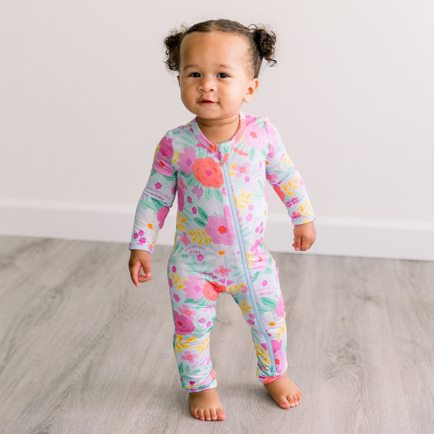 The Second-Skin Footless Romper | Flower Power | "You're Doing Great, Mama"