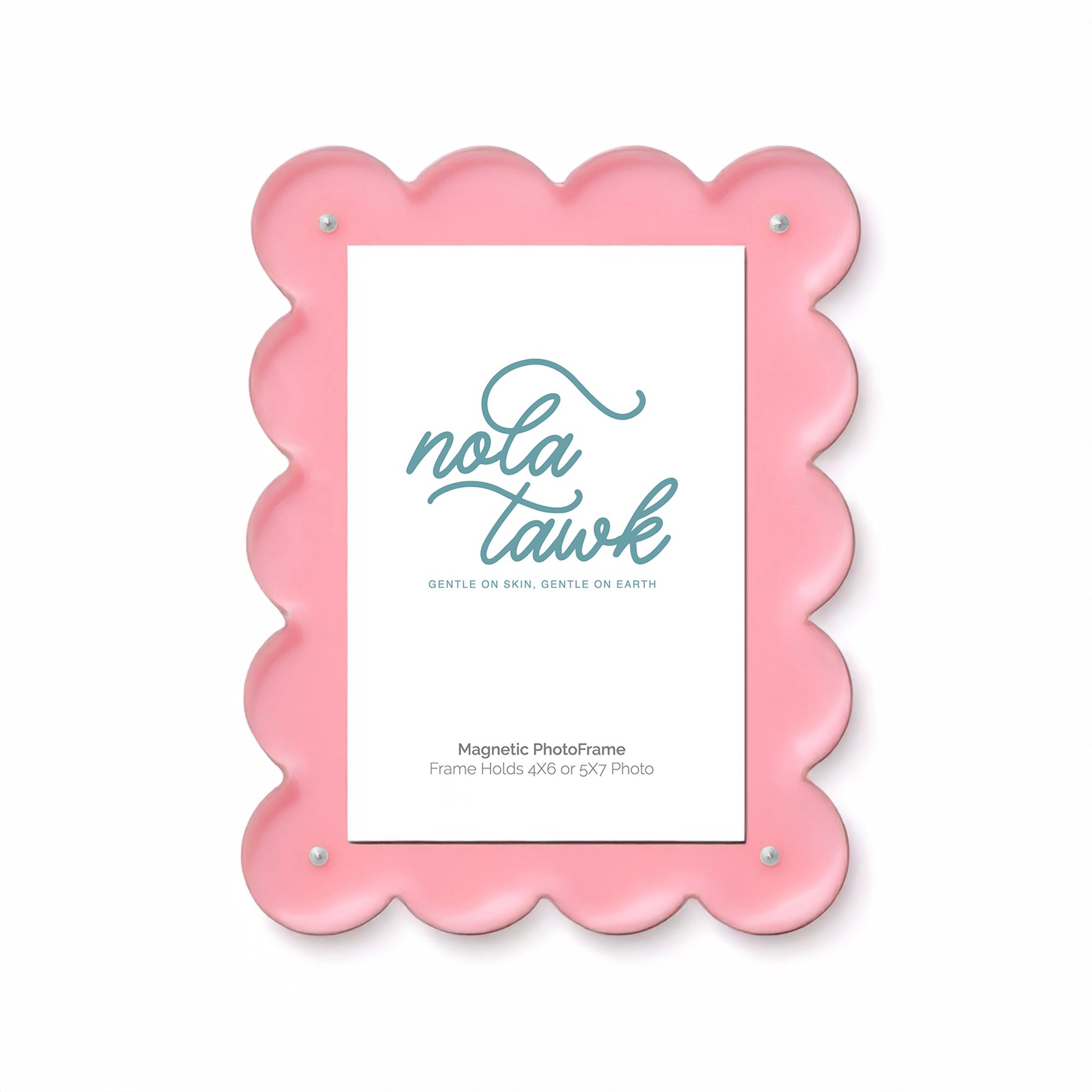 Blush Scalloped Magnetic Frame – Shop Salud HTX