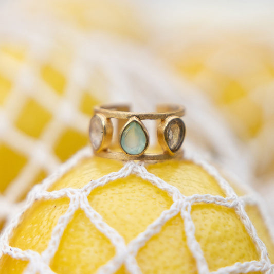 Gilded Seafoam Ring