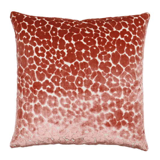 Madison Leopard Pillow (Salmon)