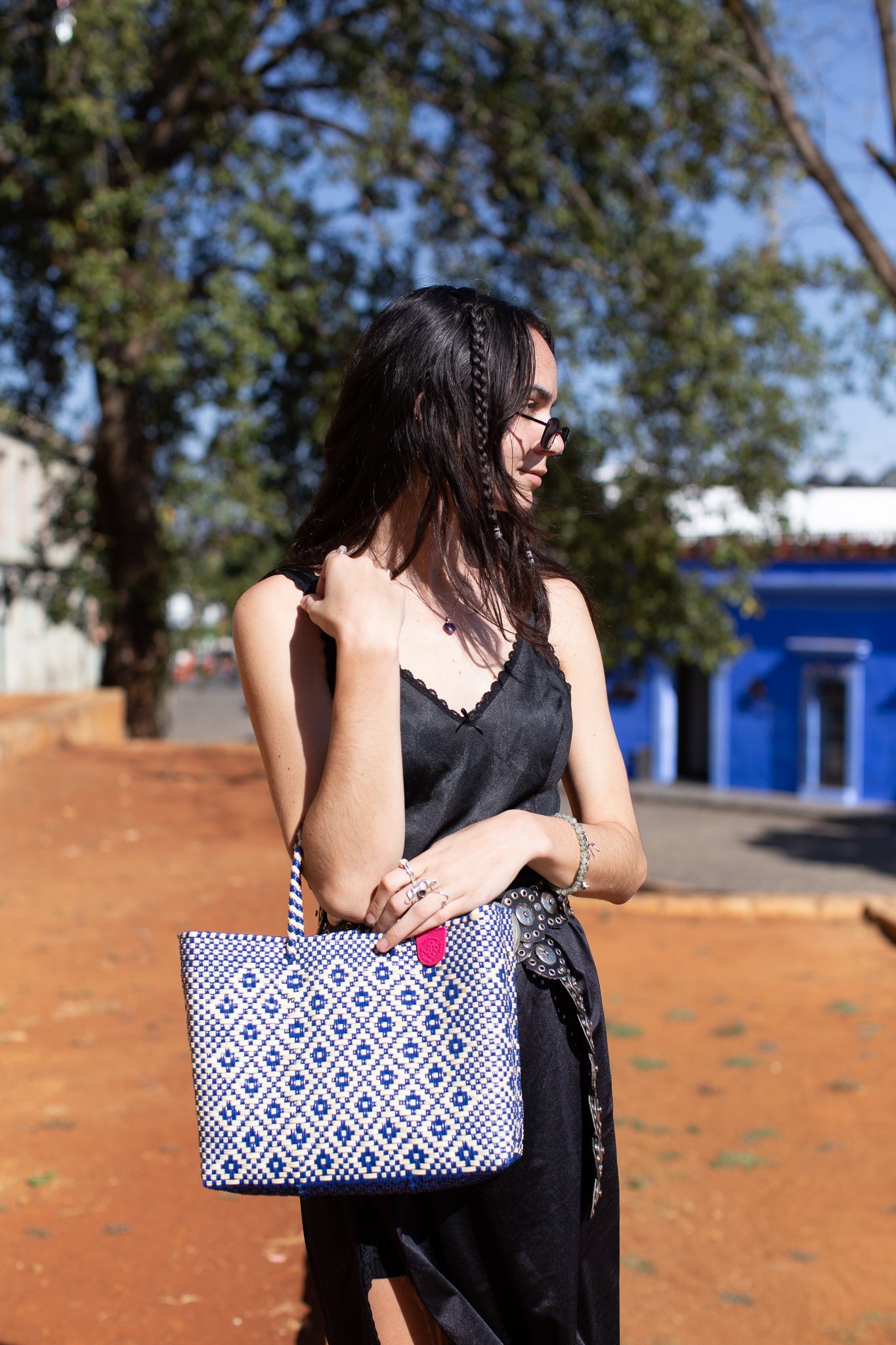 Mixte Medium Woven Resort Crossbody Bag