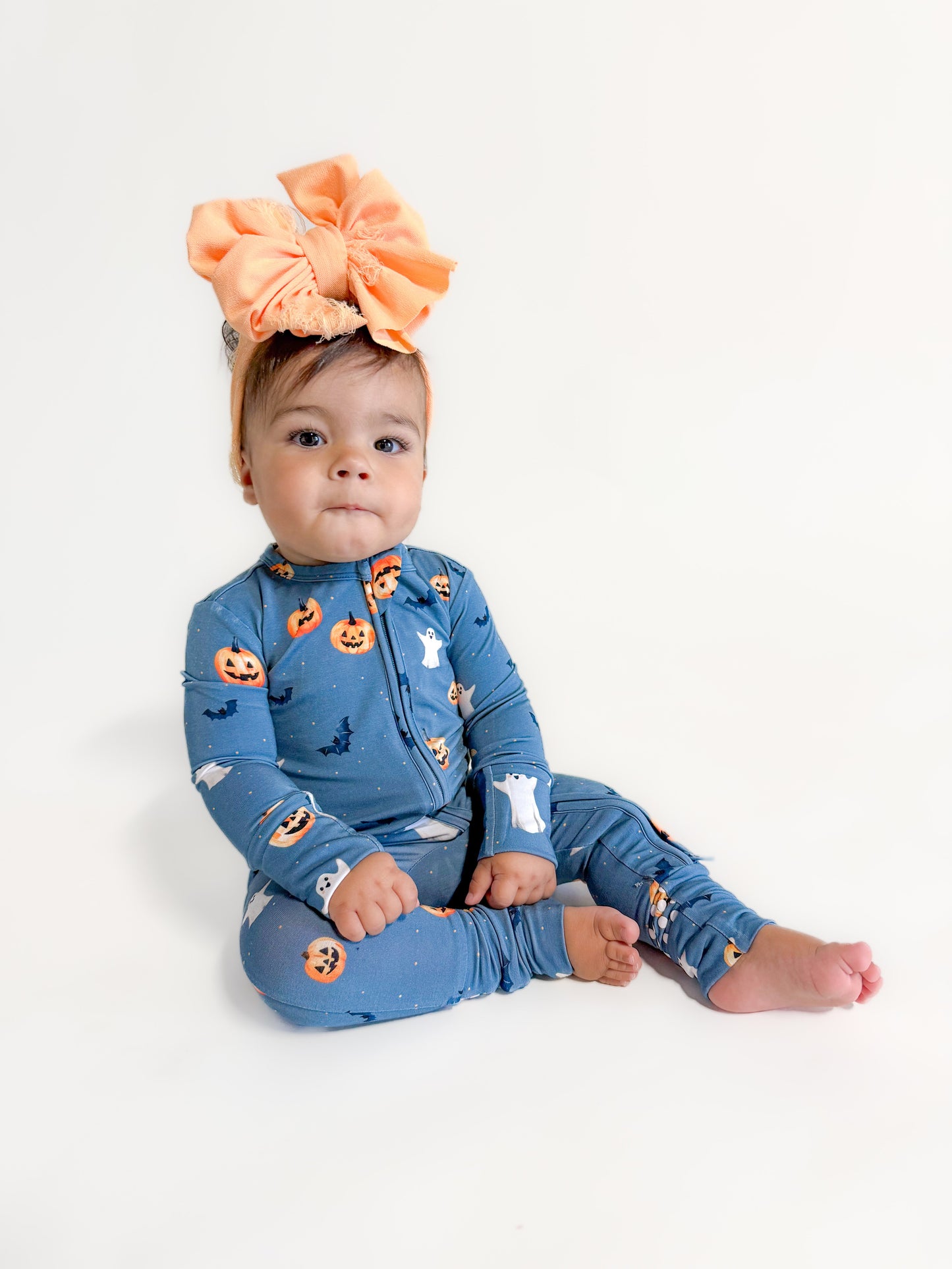 Batty for Bedtime Bamboo Convertible Zip Romper