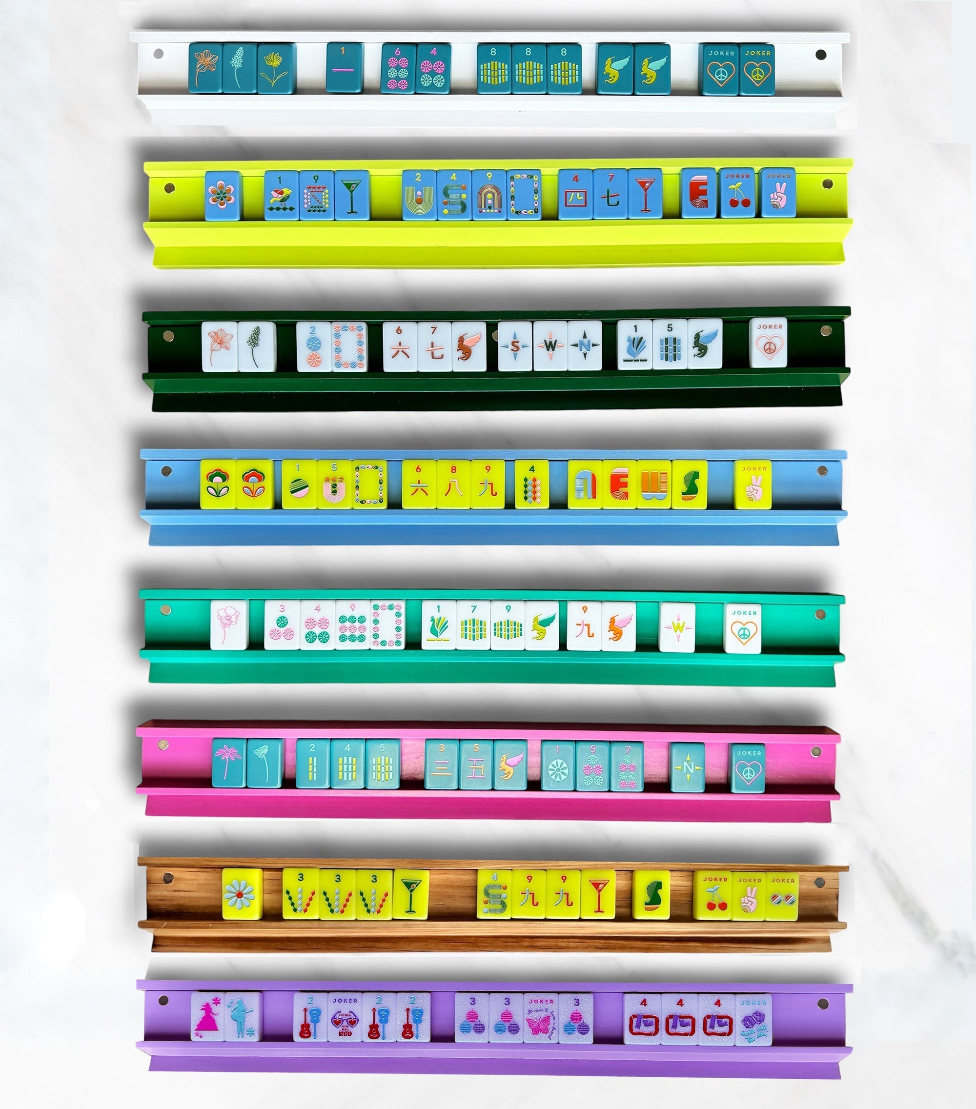 Mahjong Racks & Pushers (Set of 4) – Shop Salud HTX