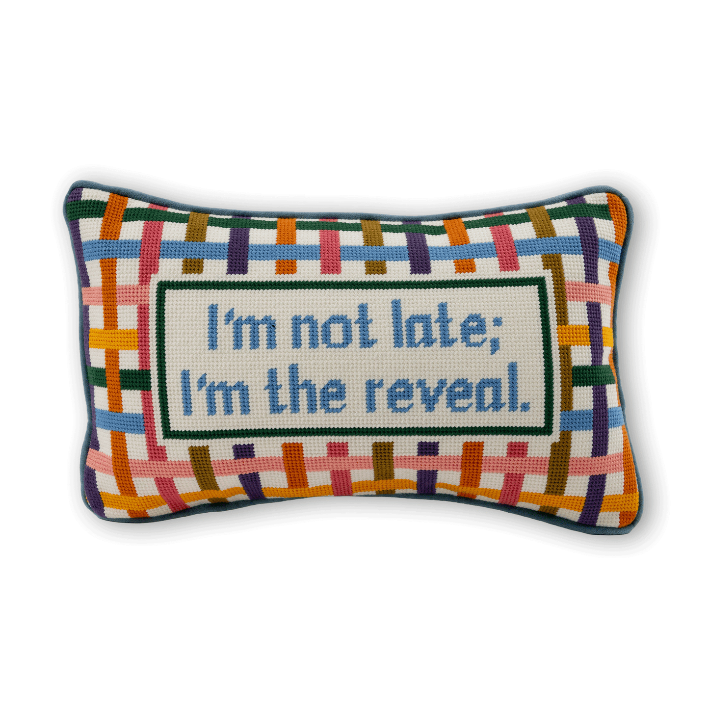 I'm The Reveal Needlepoint Pillow