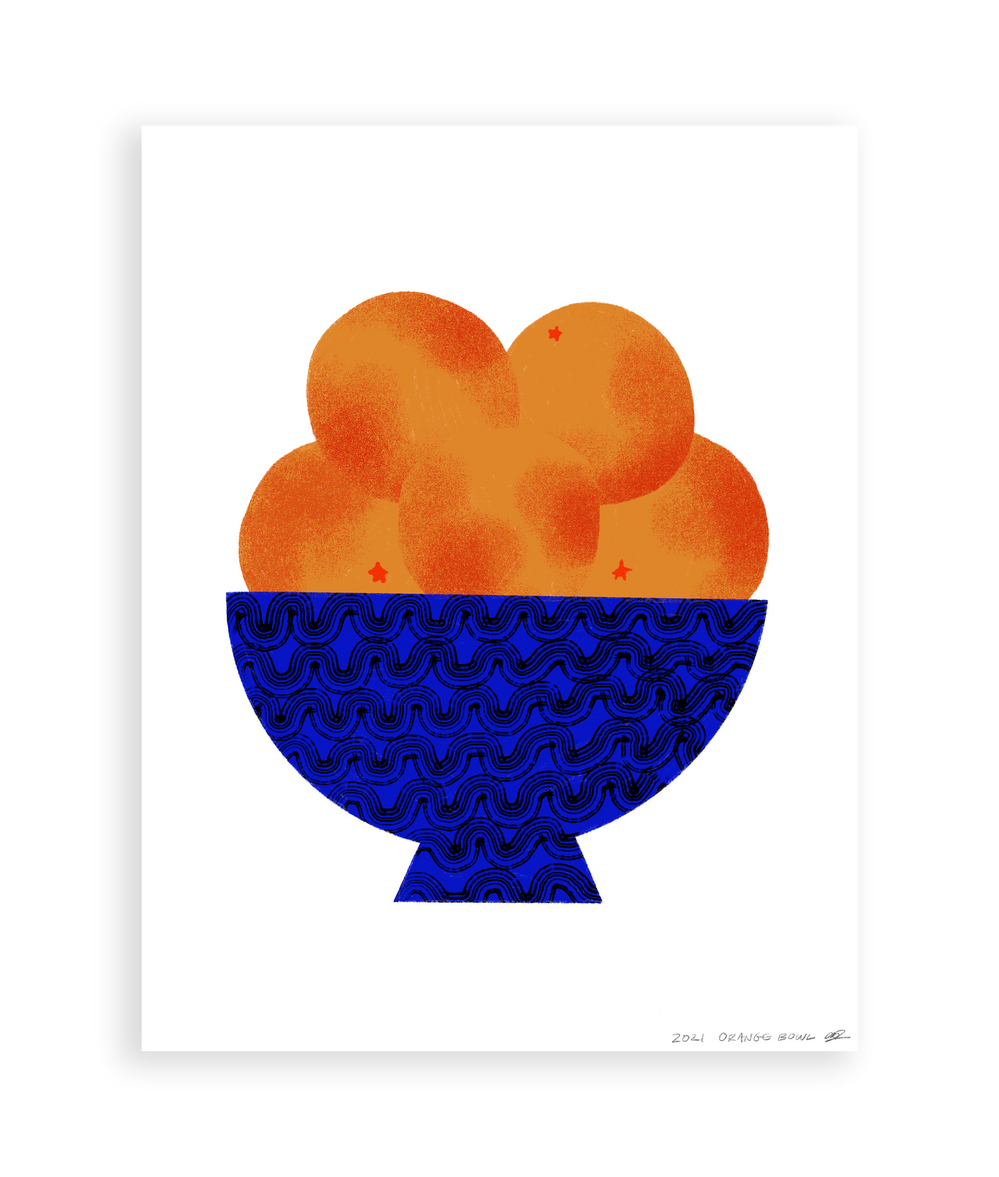 Orange Bowl Art Print