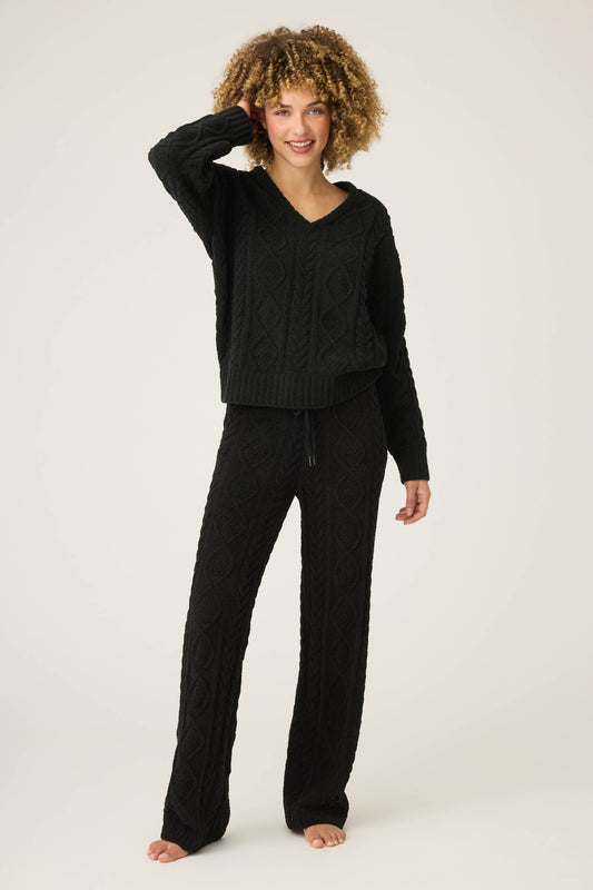 Chenille Cable Knit Lounge Set