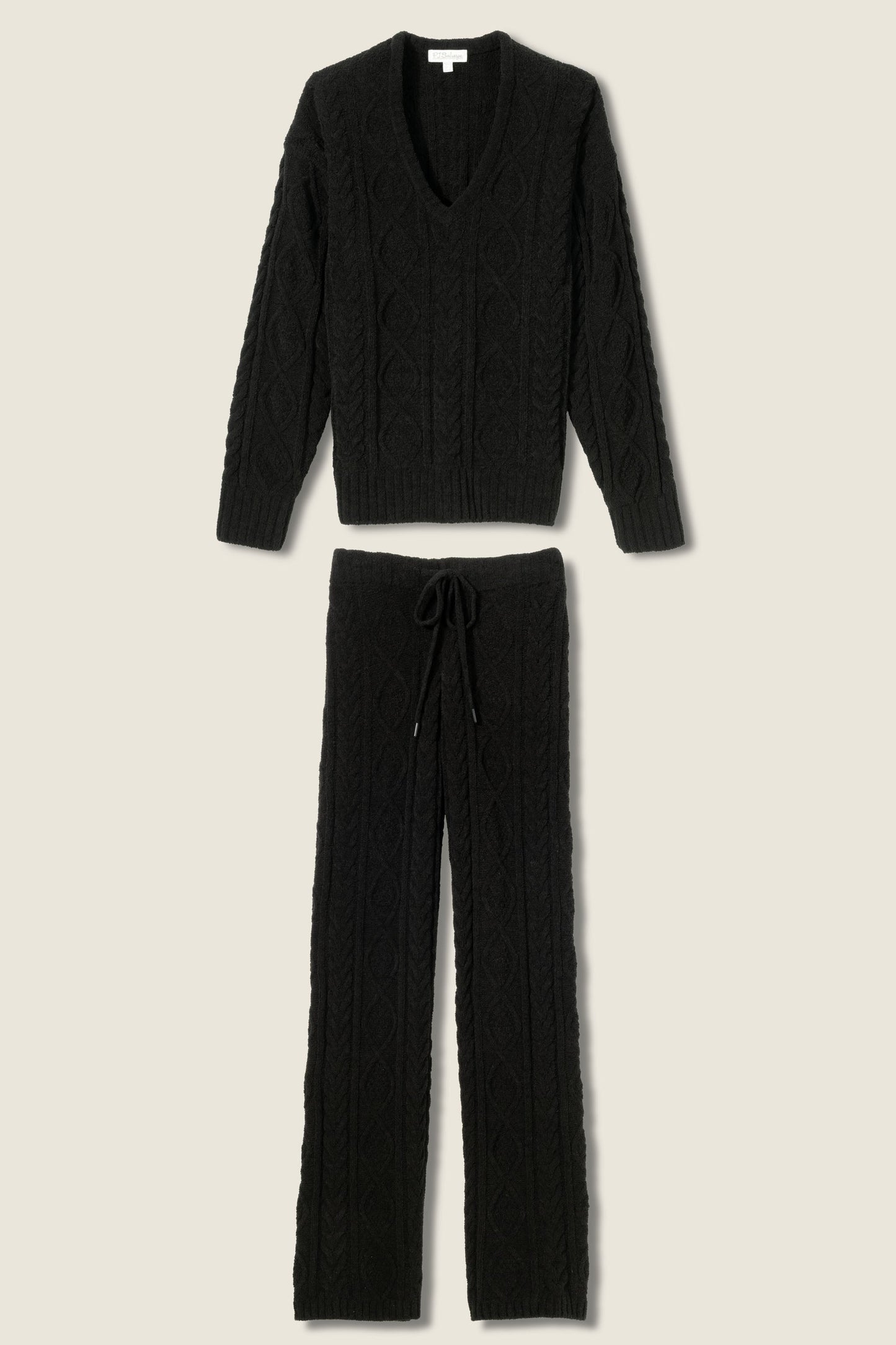 Chenille Cable Knit Lounge Set