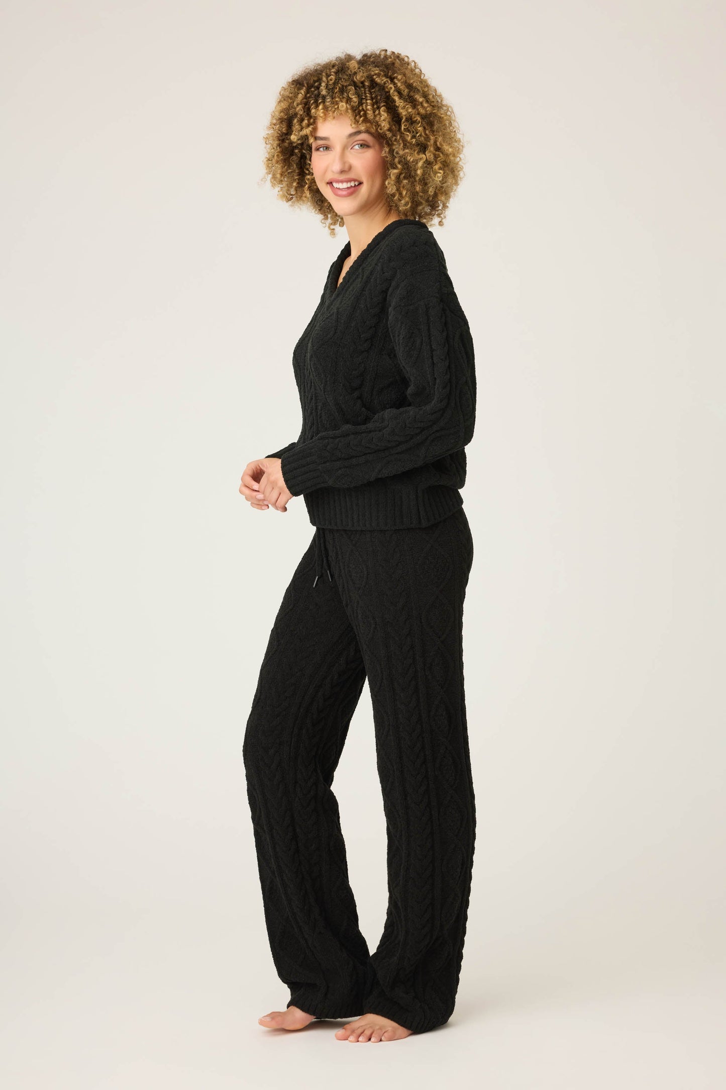 Chenille Cable Knit Lounge Set