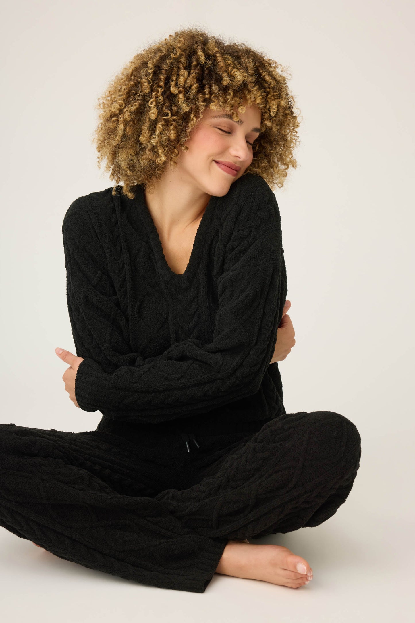 Chenille Cable Knit Lounge Set