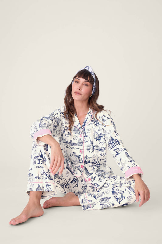 Bon Voyage 3-Piece Flannel PJ Set