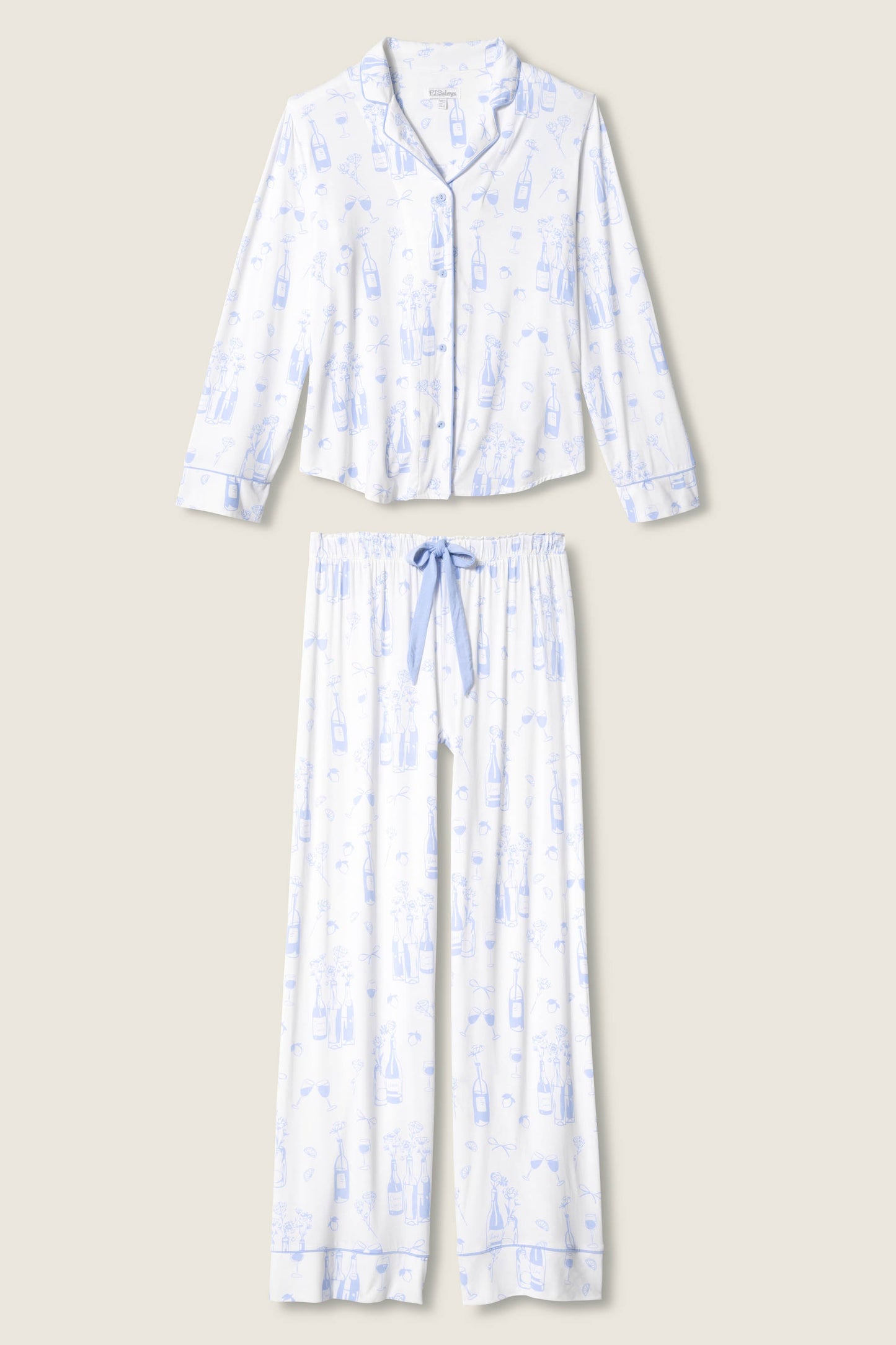 Parisian Dreams Whimsical Print PJ Set