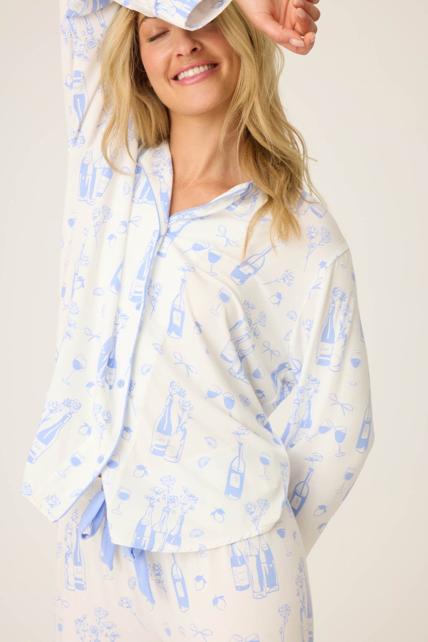 Parisian Dreams Whimsical Print PJ Set