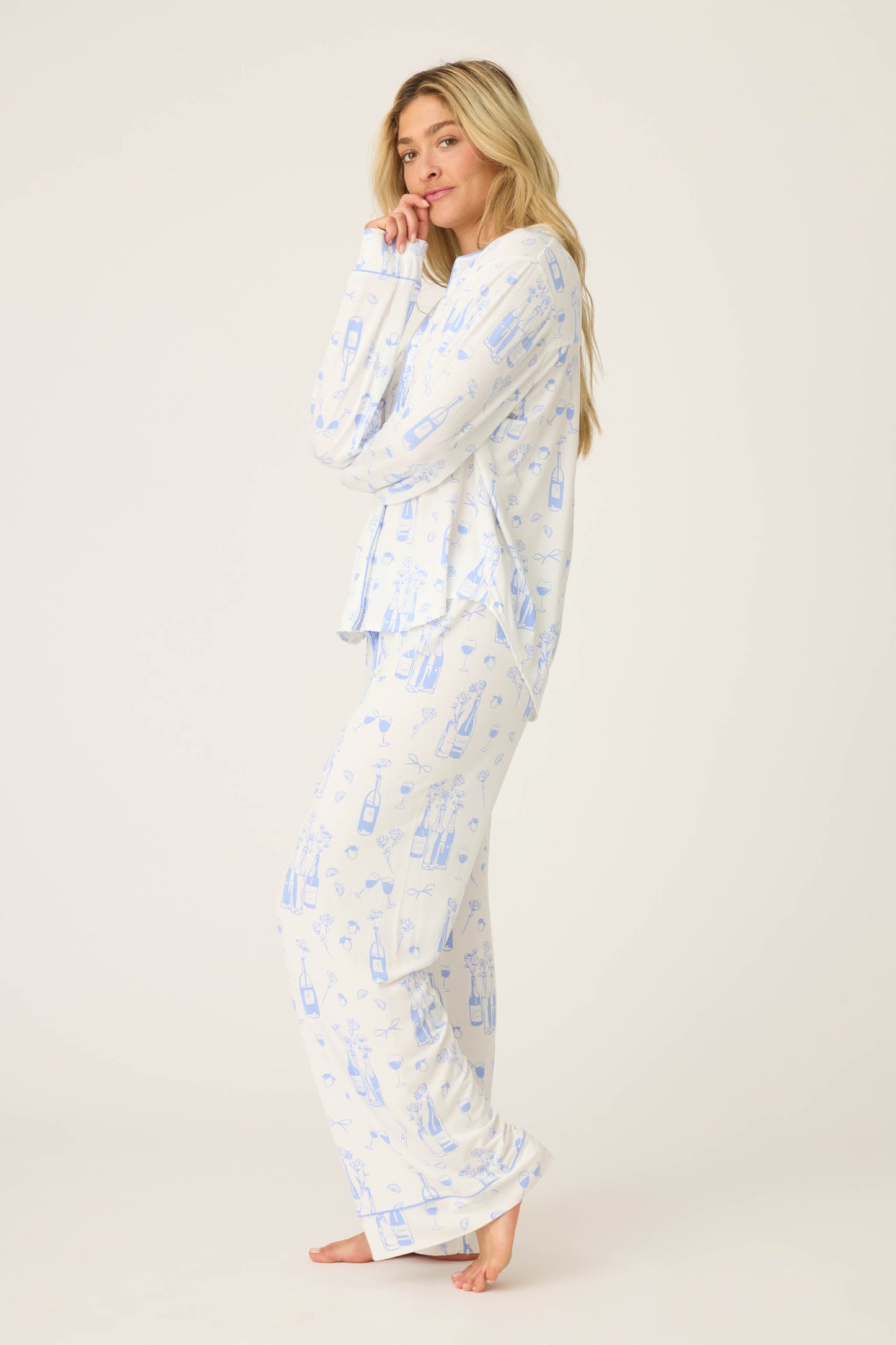 Parisian Dreams Whimsical Print PJ Set