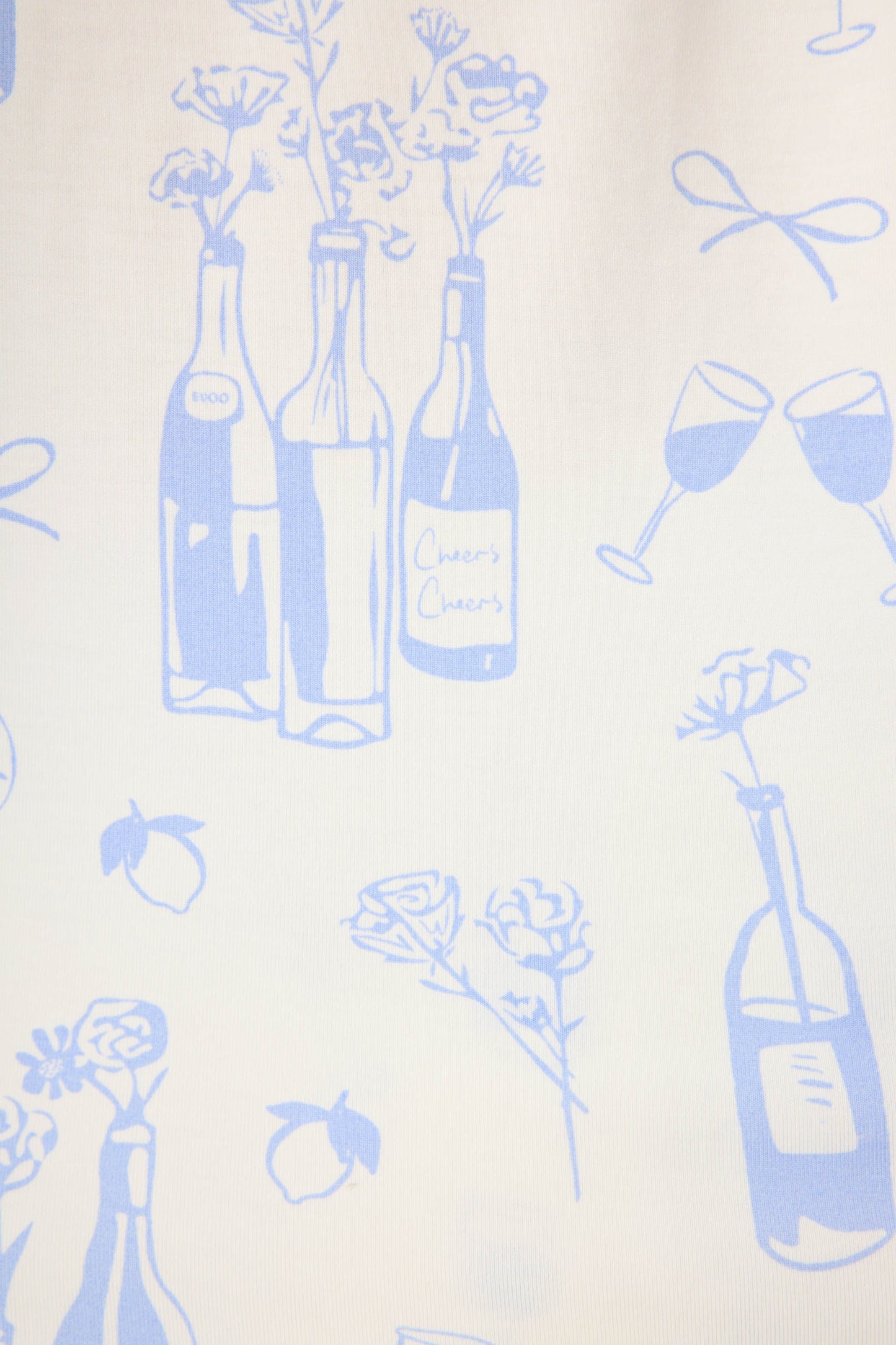 Parisian Dreams Whimsical Print PJ Set