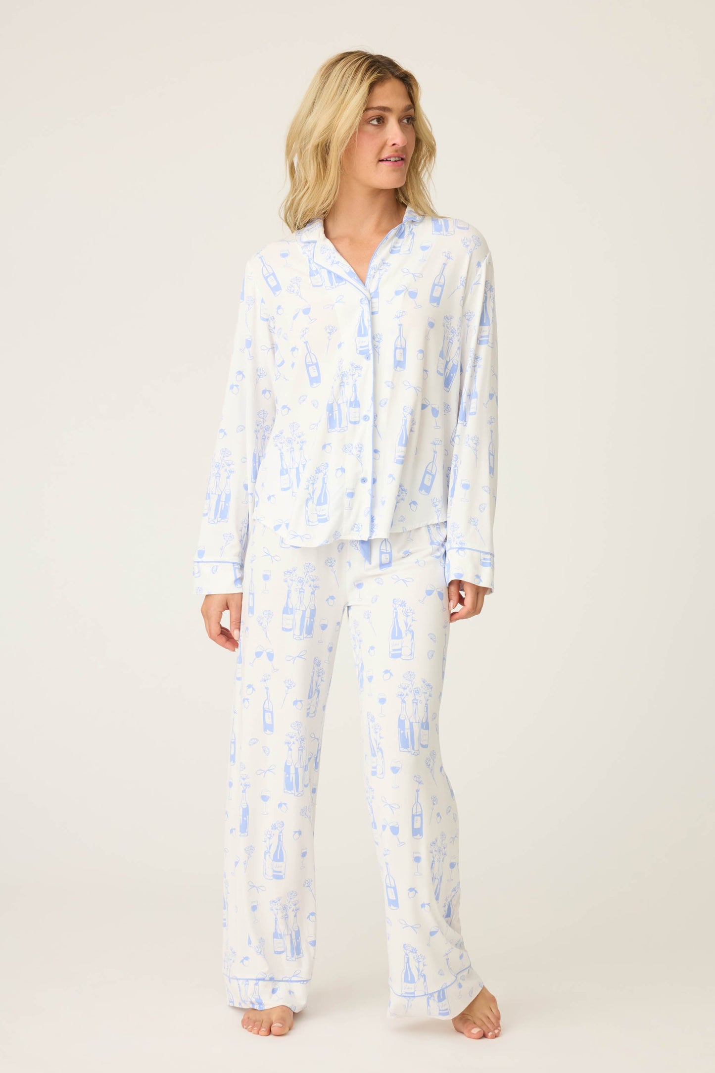 Parisian Dreams Whimsical Print PJ Set