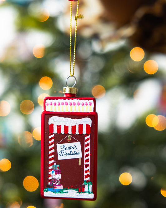 Matchbook Ornament - Santa's Workshop