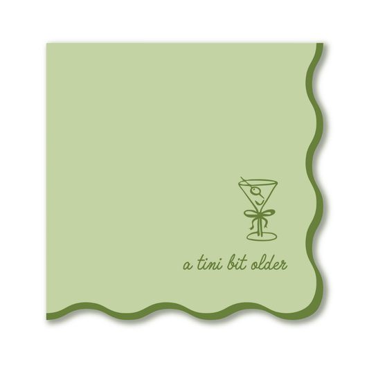 Tini Bit Older - Classic Martini - Cocktail Napkins