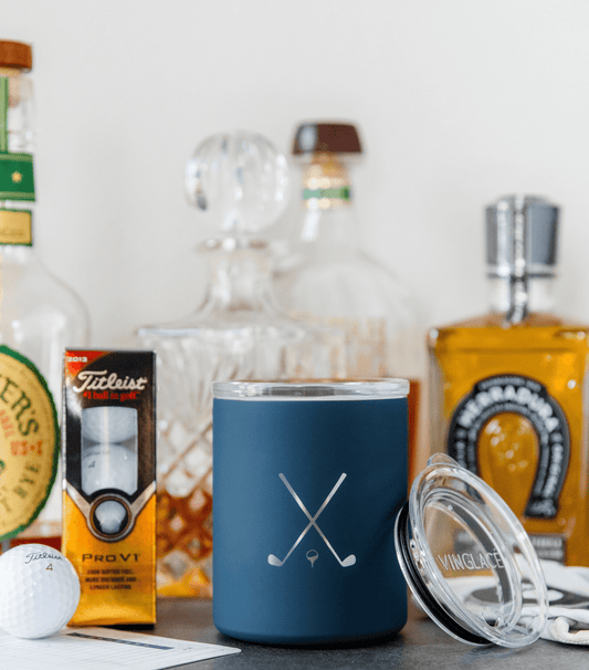 Limited Edition Golf Set of 2 Whiskey in Navy