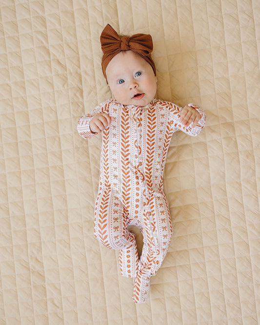 Bamboo Zip Romper | Boho Daisy