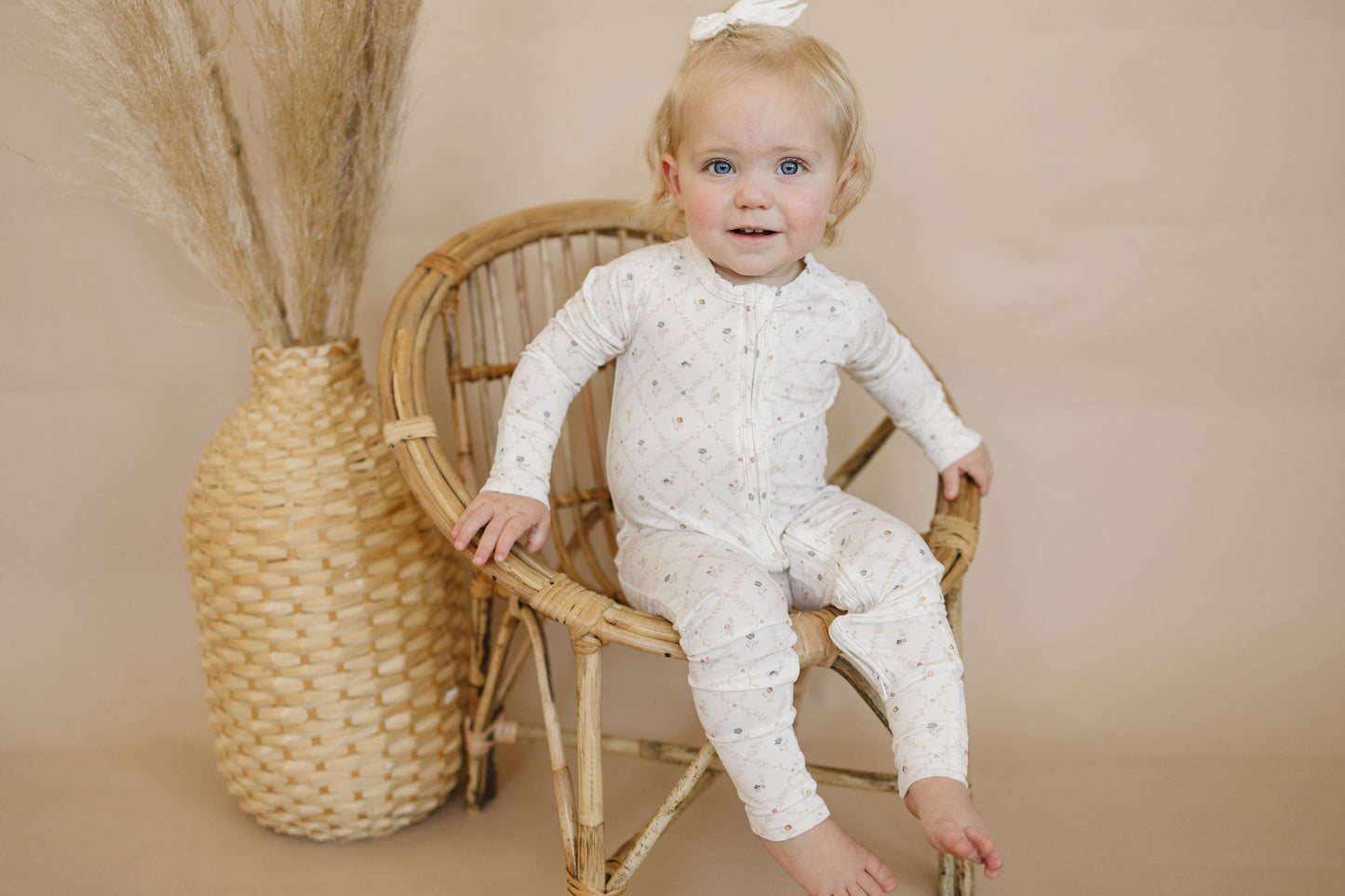 Vintage Blooms Bamboo Zippy Pajamas