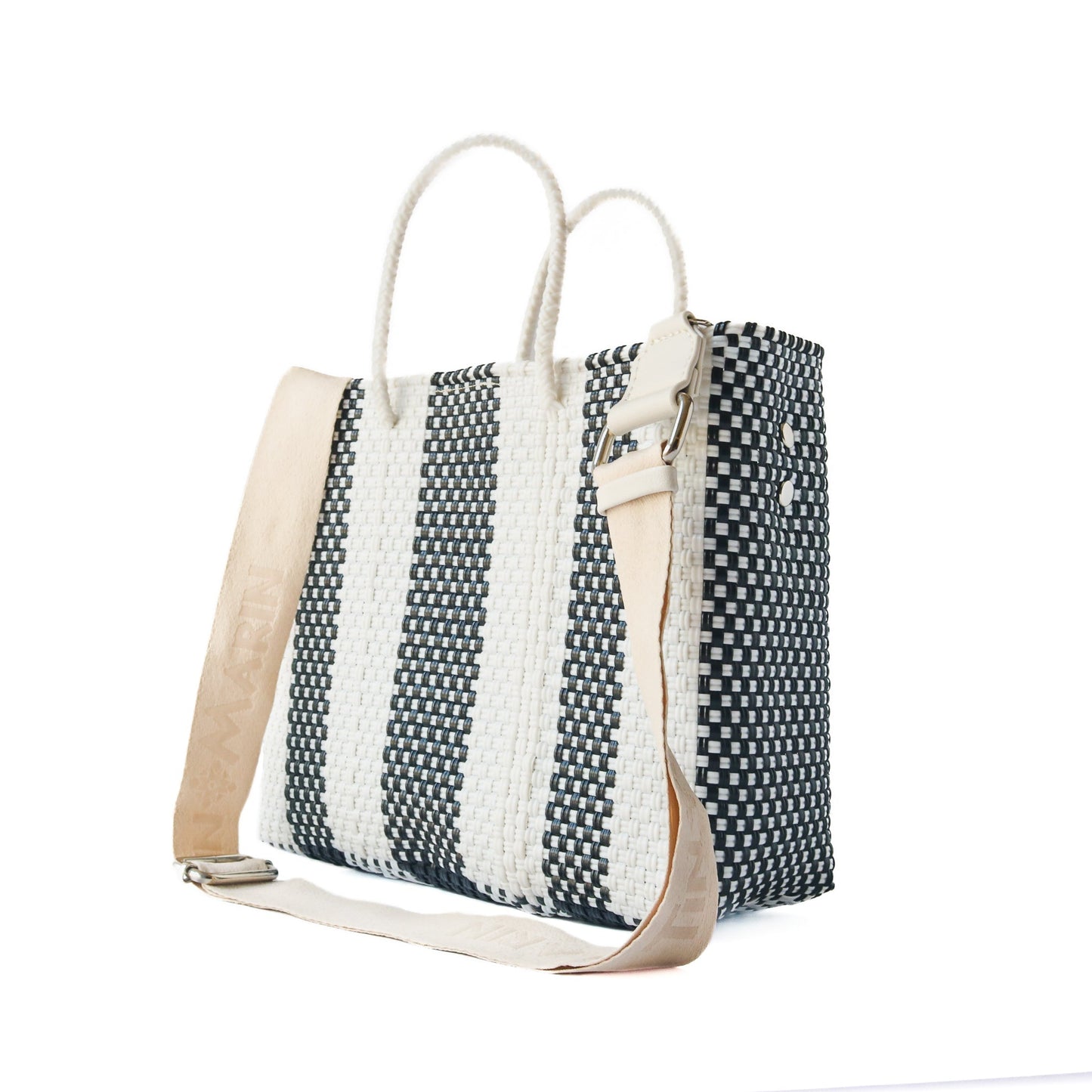 Zebra Medium Woven Resort Crossbody Bag