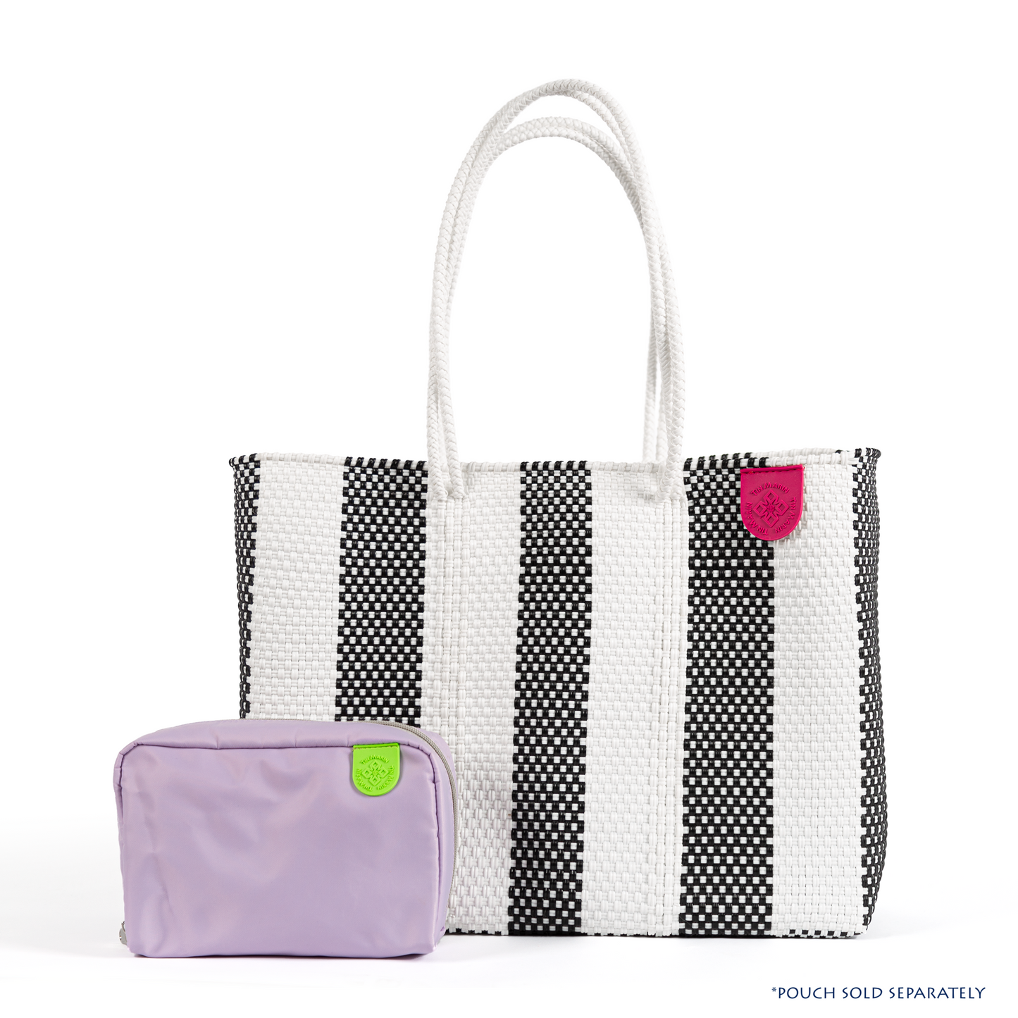 Zebra Woven Super Tote