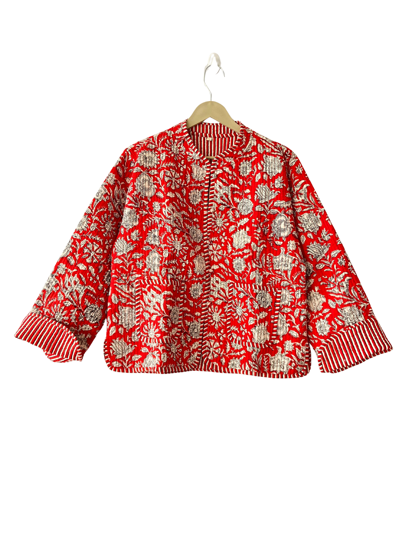 The Charlotte Jacket in Scarlett