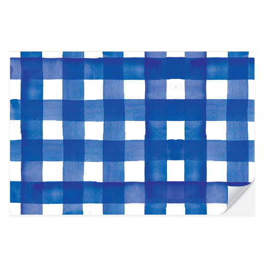 Blue Gingham Placemat Pad