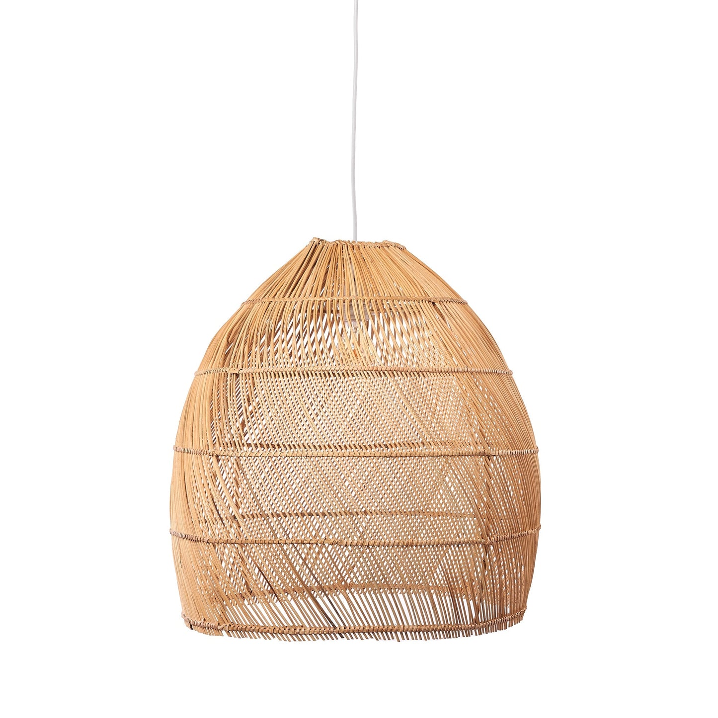 Bell Shaped Rattan Pendant Light