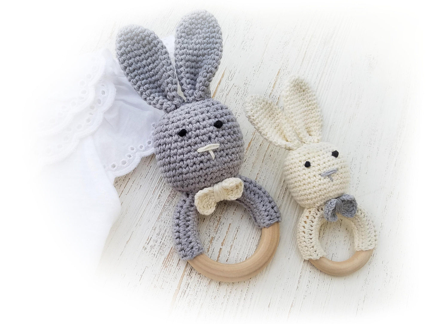Crochet Animal Rattle Teether