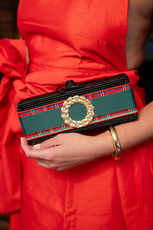 Black Colette - Christmas Plaid with Hunter Green