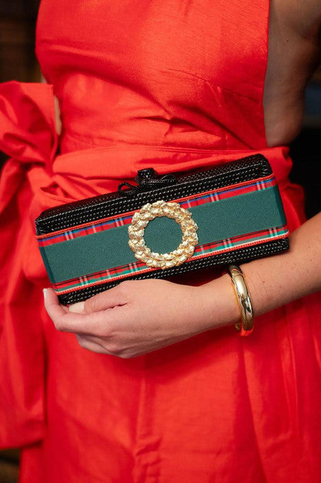 Black Colette - Christmas Plaid with Hunter Green