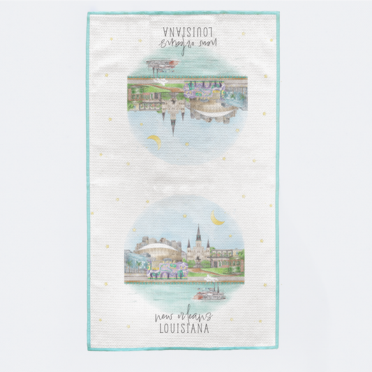 New Orleans Skyline Kitchen Towel