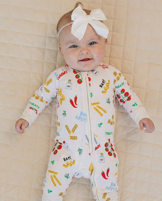 Bamboo Zip Romper | Pasta Club