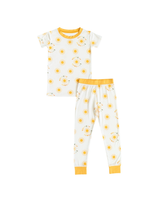 You Are My Sunshine Short-Sleeve PJ Set