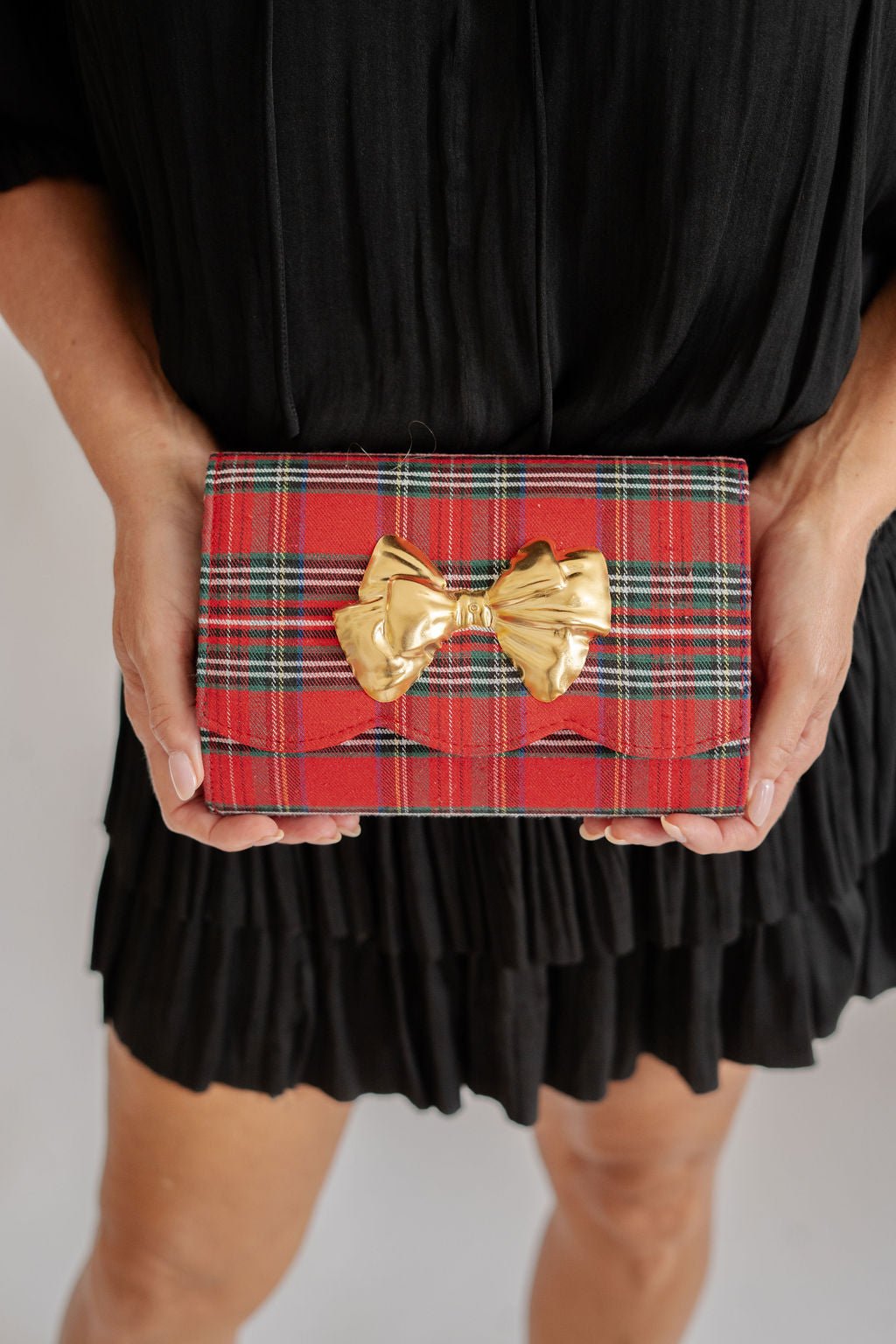 Ruby Scalloped - Red Plaid