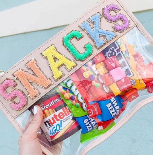 Chenille Varsity Letters Patch Clear Bag - Pre-Order 5/30