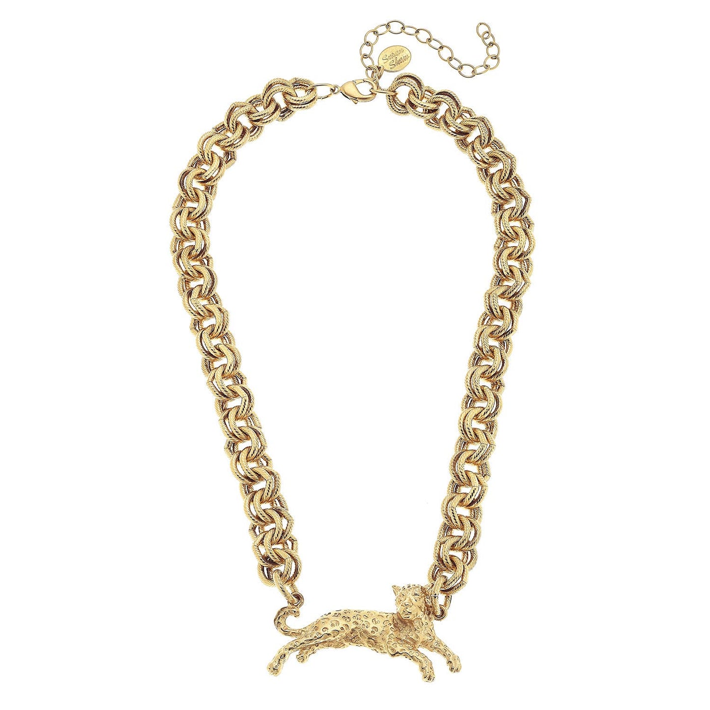 Susan Shaw - Gold Leopard Chain Necklace - Salud HTX