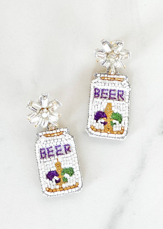 Bayou Beer Earrings