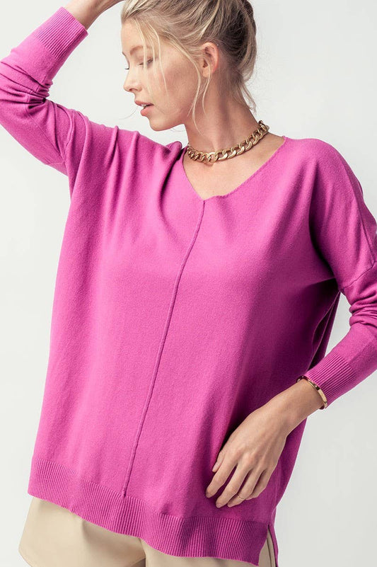 Urban Daizy - SOFT HIGH-LOW TUNIC SWEATER - Salud HTX