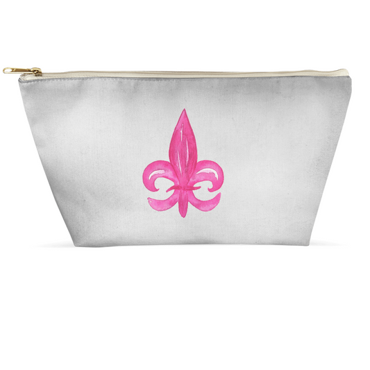Fleur De Lis Zip Pouch - Salud HTX