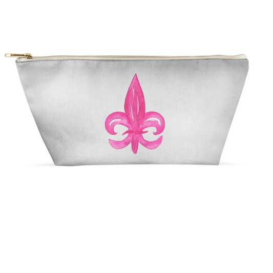 Fleur De Lis Zip Pouch - Salud HTX