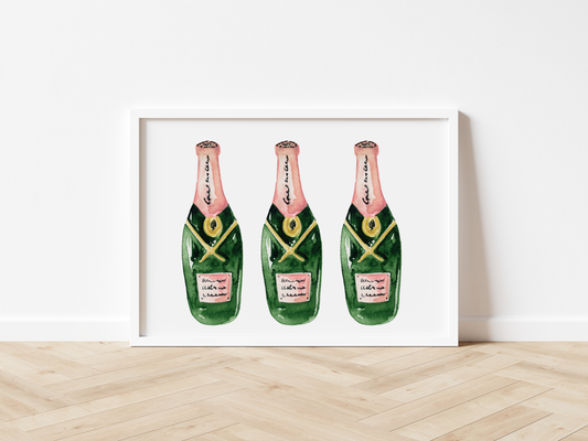 Champagne Please Art Print - Salud HTX