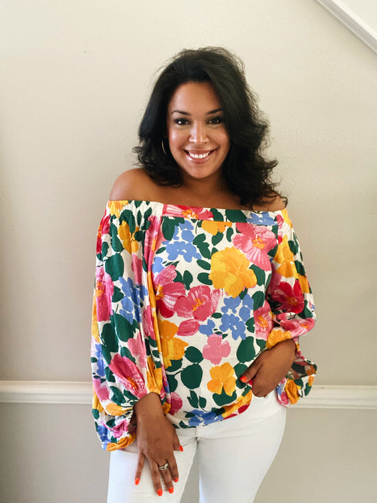 Floral Off the Shoulder Top