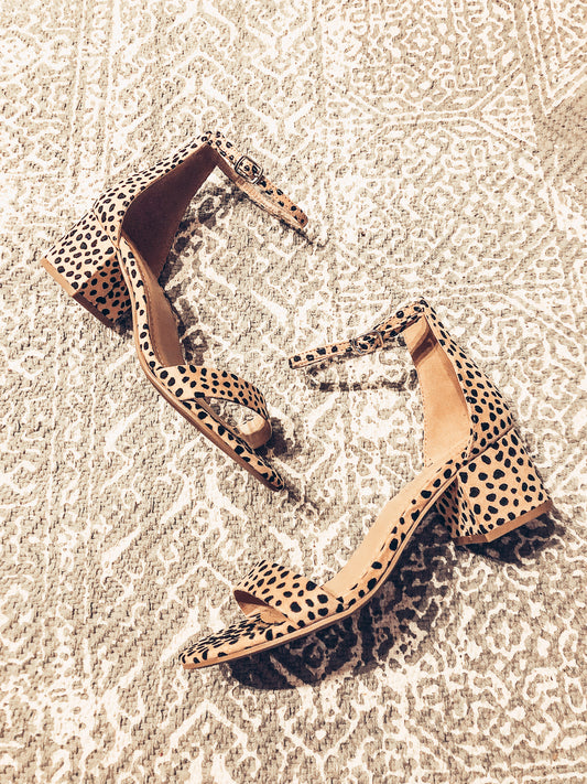 Leopard Print Block Heel - Salud HTX