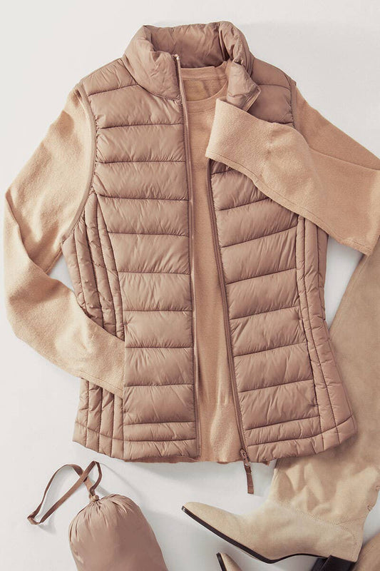 Urban Daizy - ULTRA LIGHT ZIP UP PUFFER VEST - Salud HTX